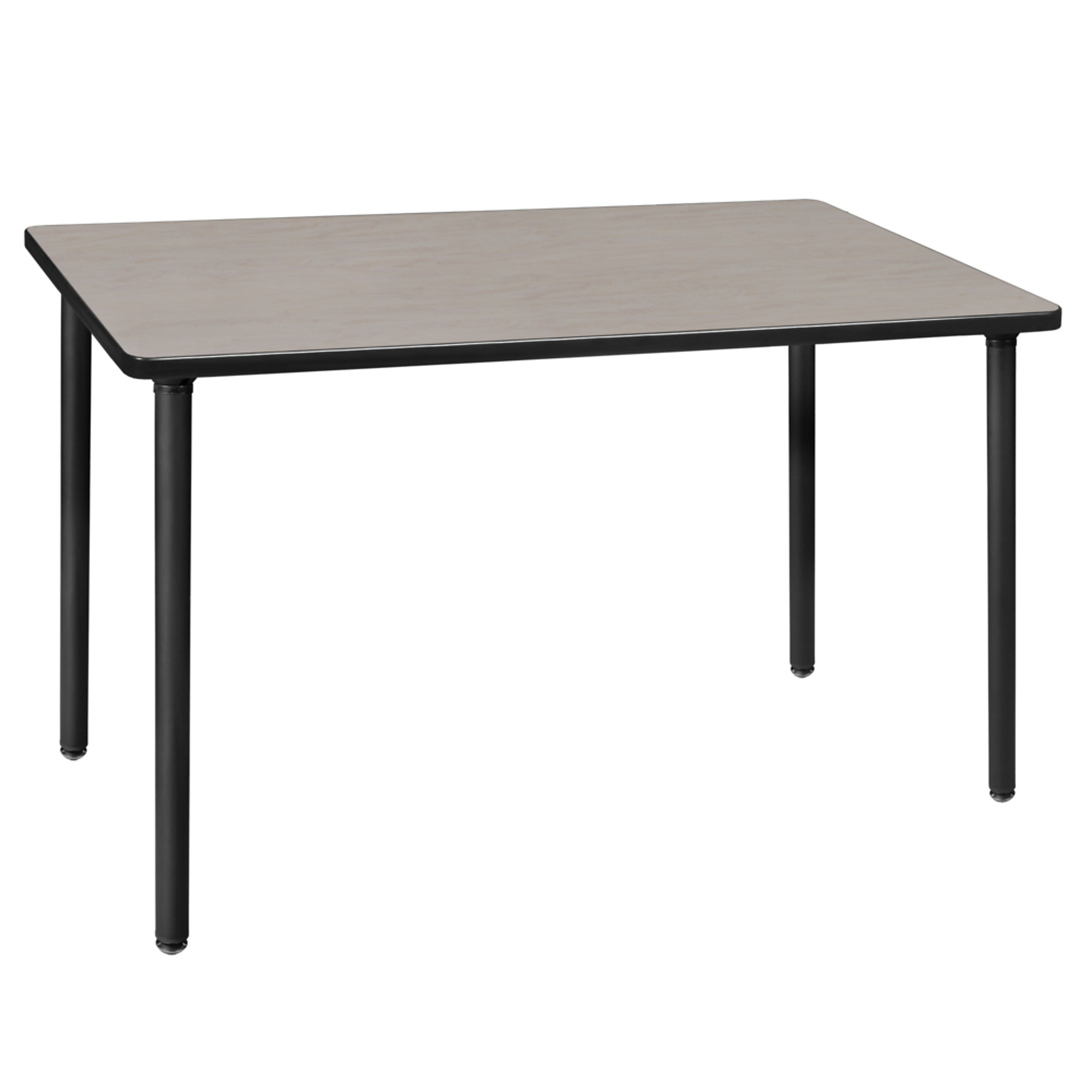 Regency Kee Folding Training Seminar Table — 48in. x 24in., Maple/Cherry Top, Black Legs, Model# MTF4824PLBK